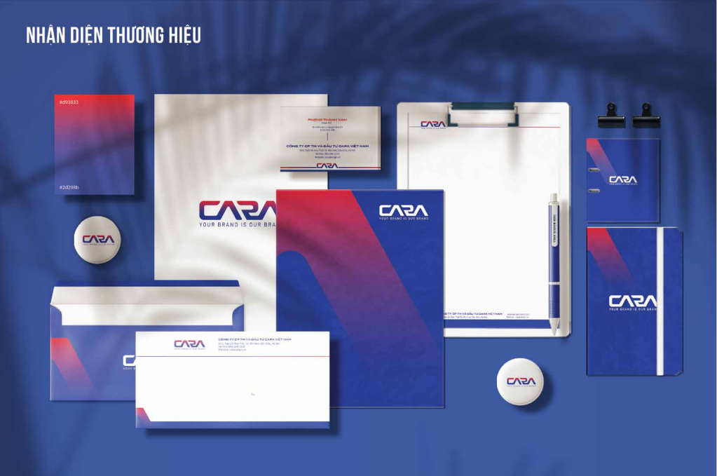 Bộ nhận diện thương hiệu của CARA